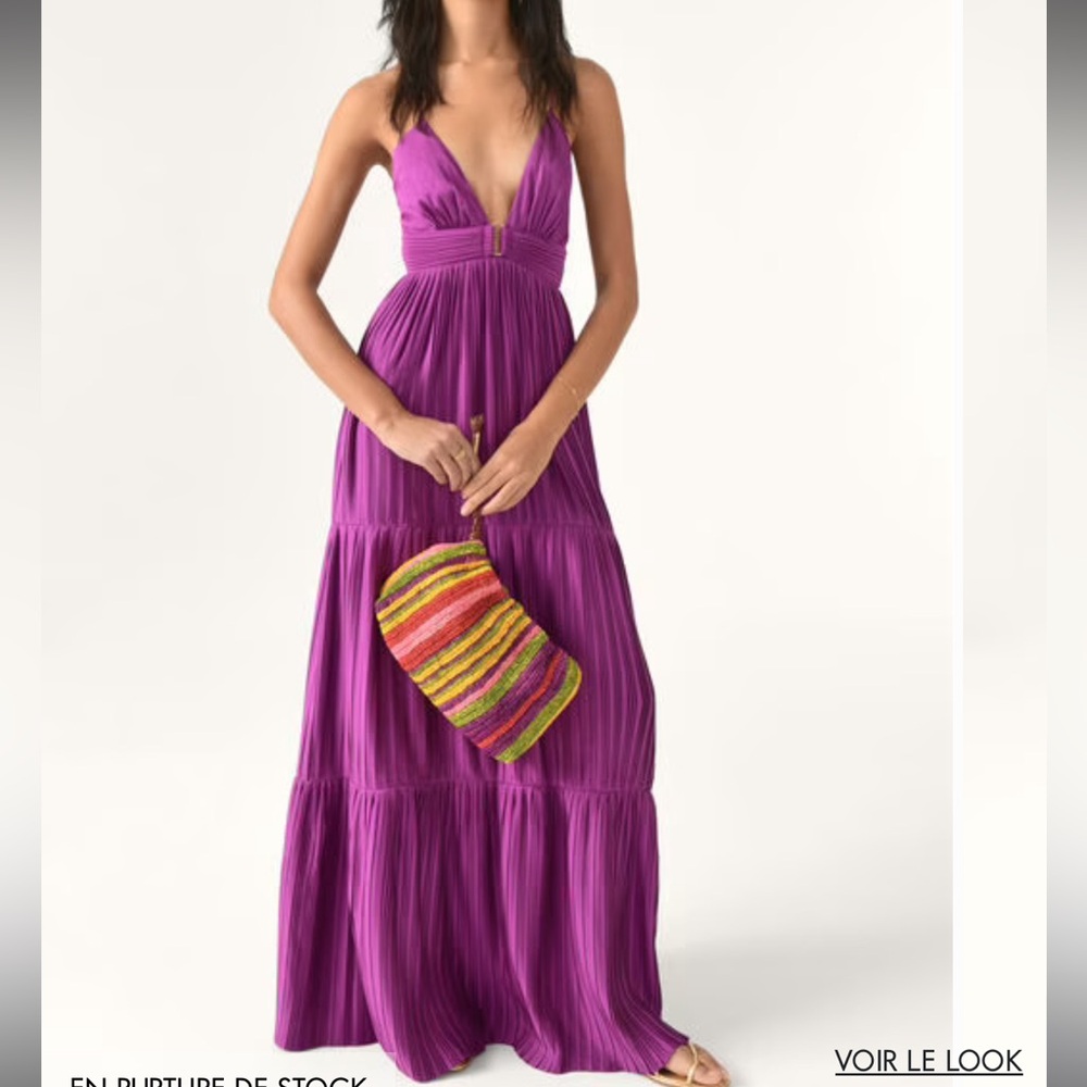 ba&sh Vibrant Purple Maxi Dress